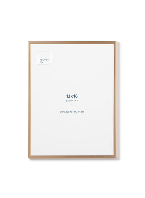 Gold Metal Frame, 12x16 in | 31x41 cm Opposite Wall Frame art-noise.myshopify.com gold-metal-frame-12x16-in-31x41-cm