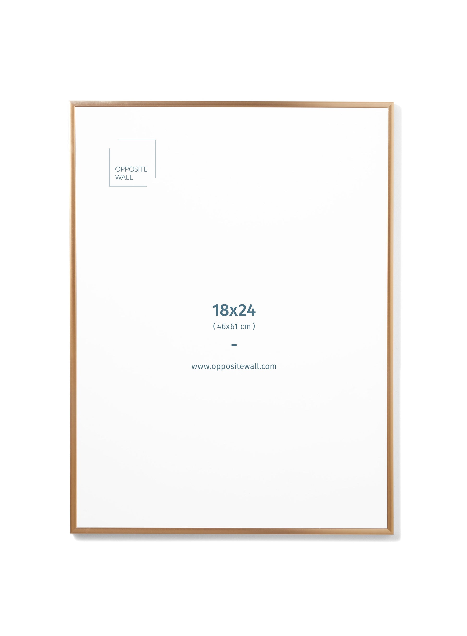 Gold Metal Frame, 18x24 in | 46x61 cm Opposite Wall Frame art-noise.myshopify.com gold-metal-frame-18x24-in-46x61-cm