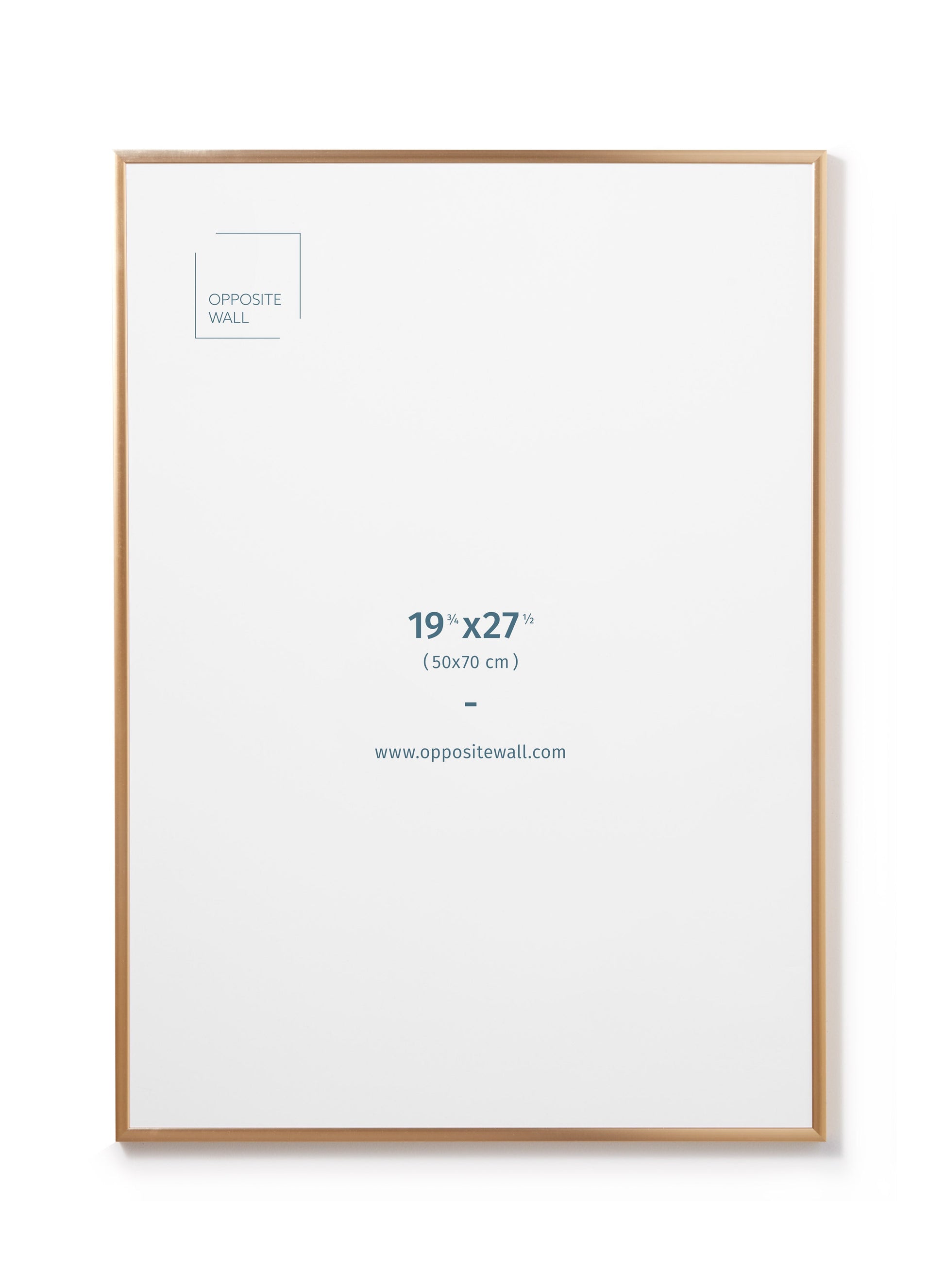 Gold Metal Frame, 19¾x27½ in | 50x70 cm Opposite Wall Frame art-noise.myshopify.com gold-metal-frame-19-x27-in-50x70-cm
