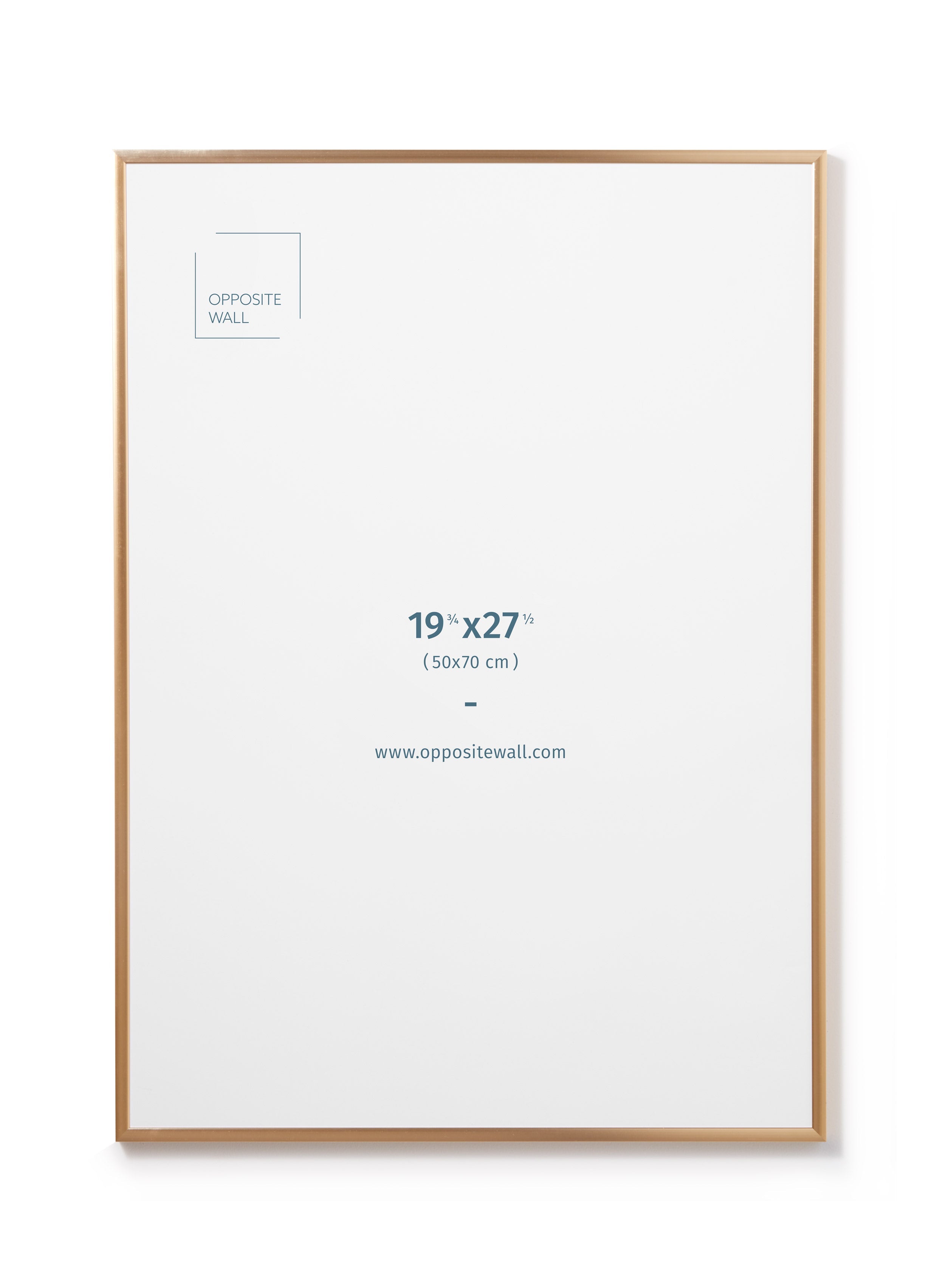 Gold Metal Frame, 19¾x27½ in | 50x70 cm Opposite Wall Frame art-noise.myshopify.com gold-metal-frame-19-x27-in-50x70-cm