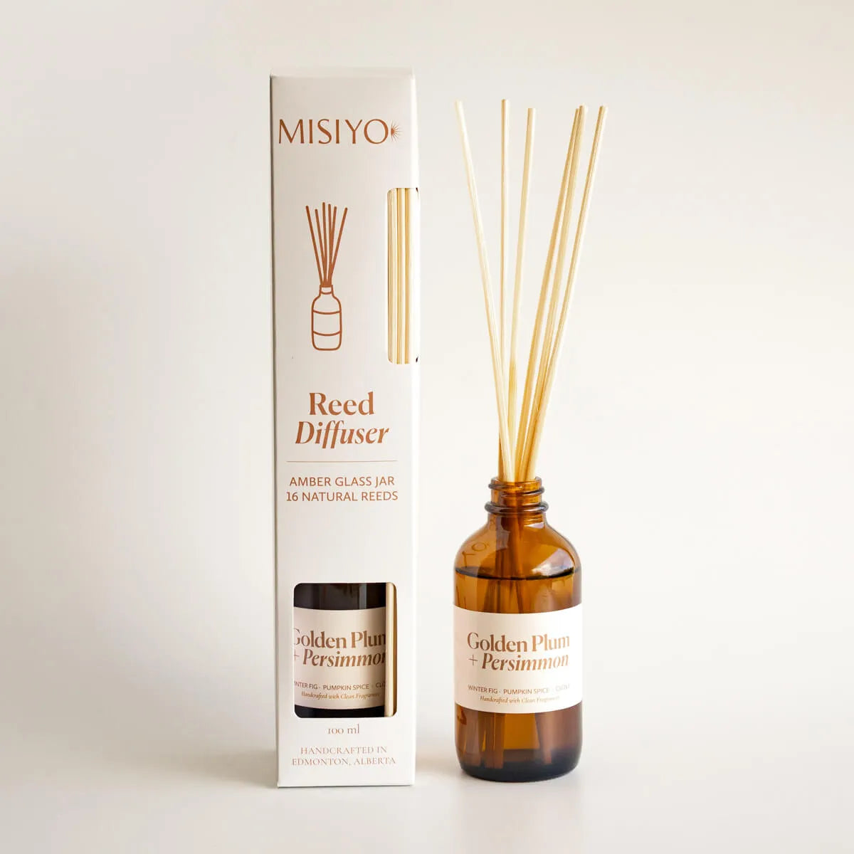  Golden Plum + Persimmon Reed Diffuser Misiyo Candle Co Reed Diffusers art-noise.myshopify.com golden-plum-persimmon-reed-diffuser