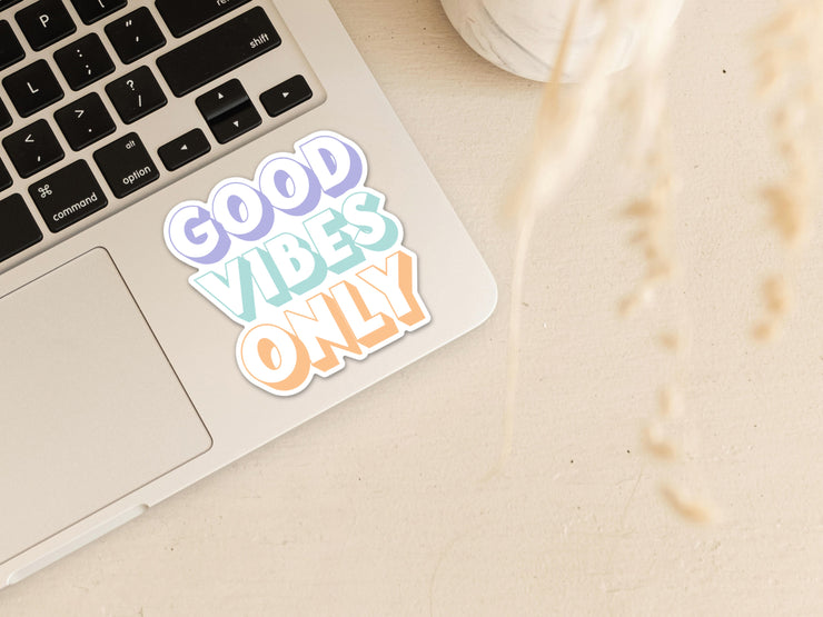 GOOD VIBES ONLY Vinyl Sticker