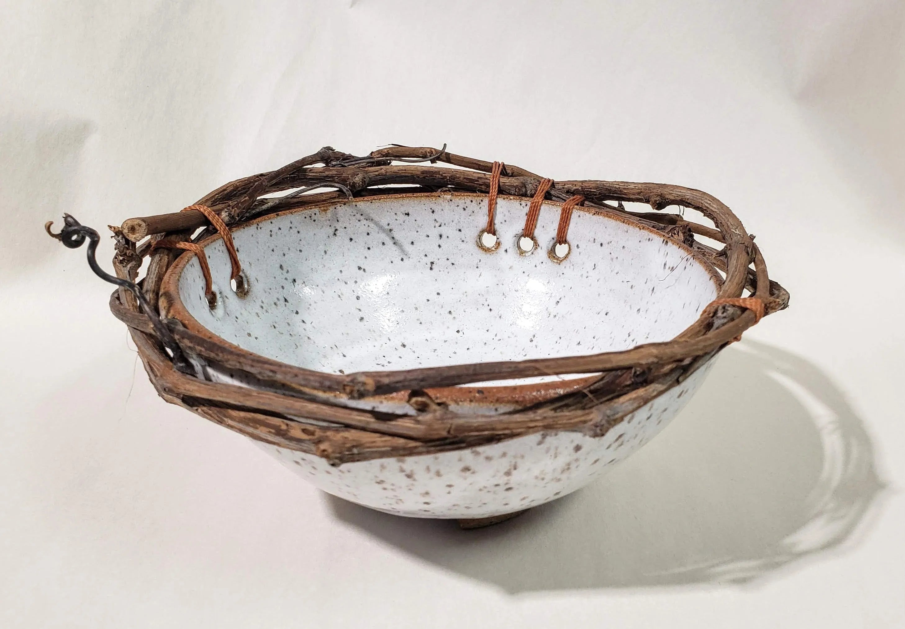 Ceramic and grapevine bowl 8" , rust cord - Debra Krakow Art Noise ceramics art-noise.myshopify.com ceramic-and-grapevine-bowl-8-rust-cord-debra-krakow Ceramic and grapevine bowl 8" , rust cord - Debra Krakow Art Noise ceramics art-noise.myshopify.com ceramic-and-grapevine-bowl-8-rust-cord-debra-krakow