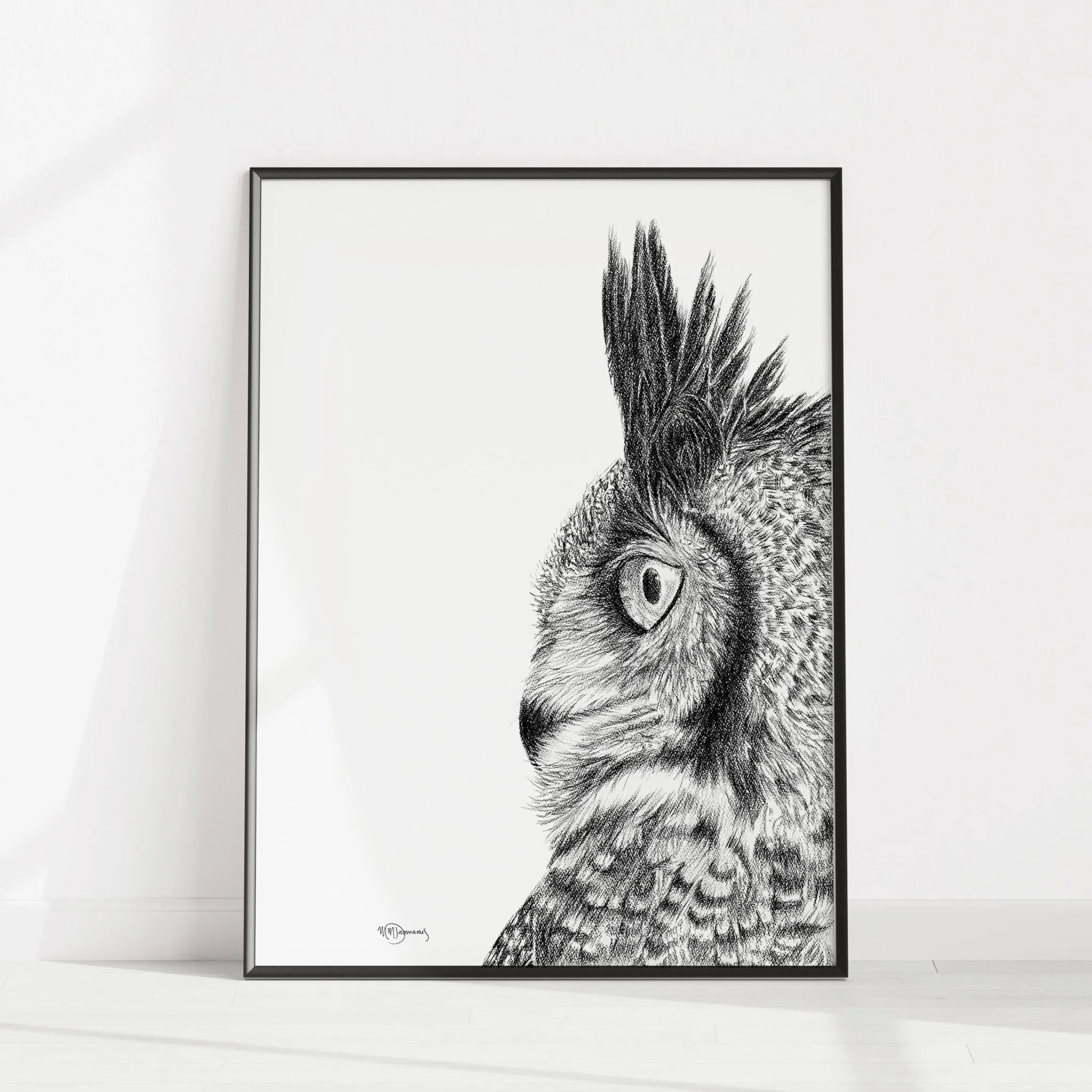 Great horned owl LE NID atelier illustration art-noise.myshopify.com great-horned-owl Great horned owl LE NID atelier illustration art-noise.myshopify.com great-horned-owl