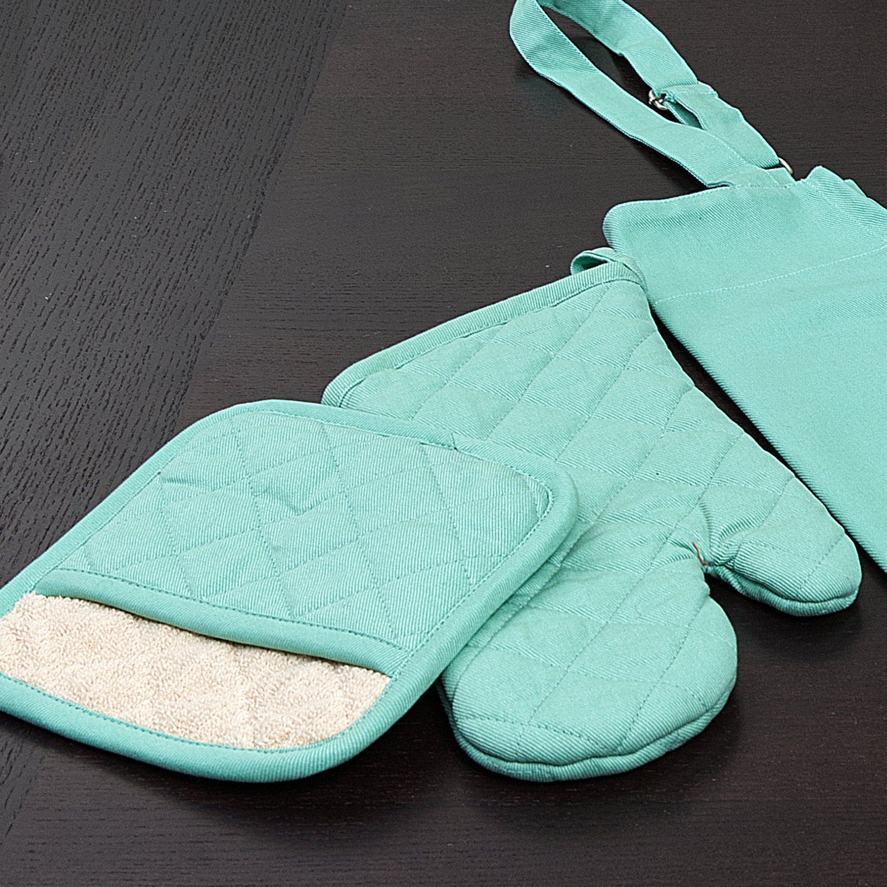 Grill & Drill-Tough Oven Mitt and Pot Holder Set