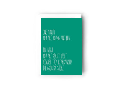 ONE MINUTE YOU ARE YOUNG AND FUN Creativien product_type art-noise.myshopify.com one-minute-you-are-young-and-fun