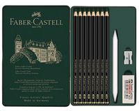 Faber-Castell PITT GRAPHITE MATT TIN OF 11