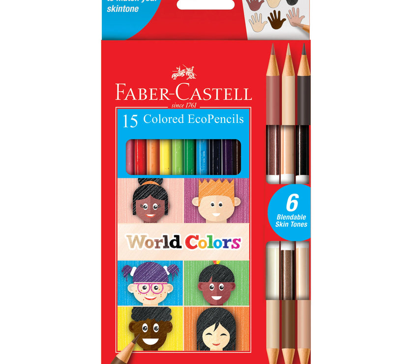 Faber-Castell - World Colors 15 Colored EcoPencils - Art Noise