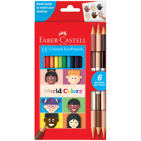 Faber-Castell - World Colors 15 Colored EcoPencils - Art Noise