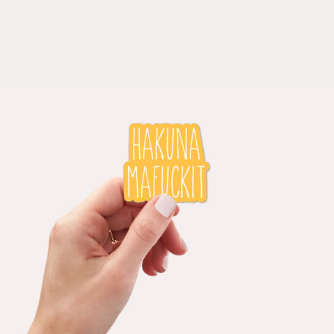 Hakuna Mafuckit Vinyl Sticker Creativien Stickers art-noise.myshopify.com hakuna-mafuckit-vinyl-sticker-1