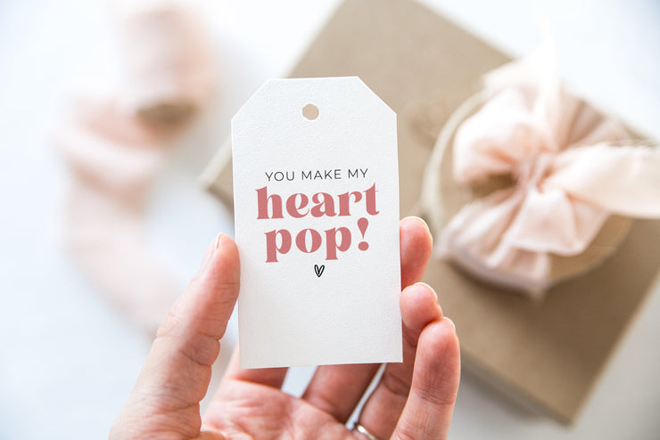 You make my heart pop || Valentines Tag