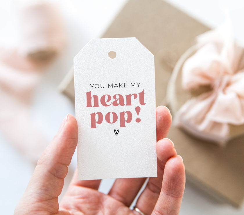 You make my heart pop || Valentines Tag