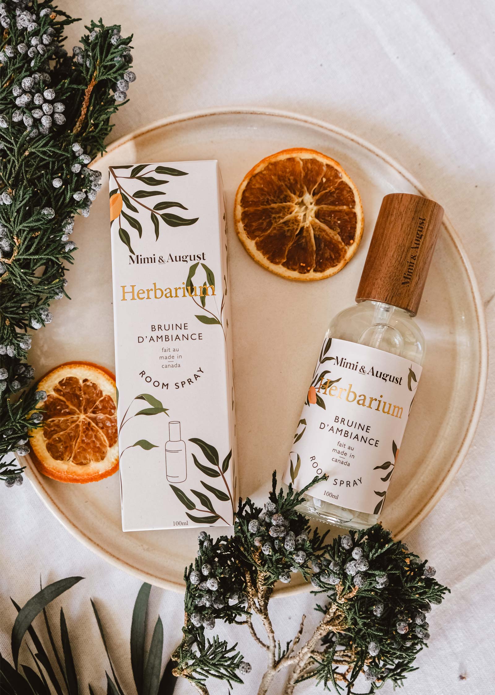 Room spray - Herbarium Mimi & August Bruine d'ambiance art-noise.myshopify.com room-spray-herbarium