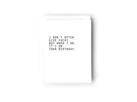 I don't often give fucks Creativien product_type art-noise.myshopify.com i-dont-often-give-fucks