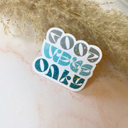  Good Vibes Only Sticker Cheeky Peach Designs Sticker art-noise.myshopify.com good-vibes-only-sticker
