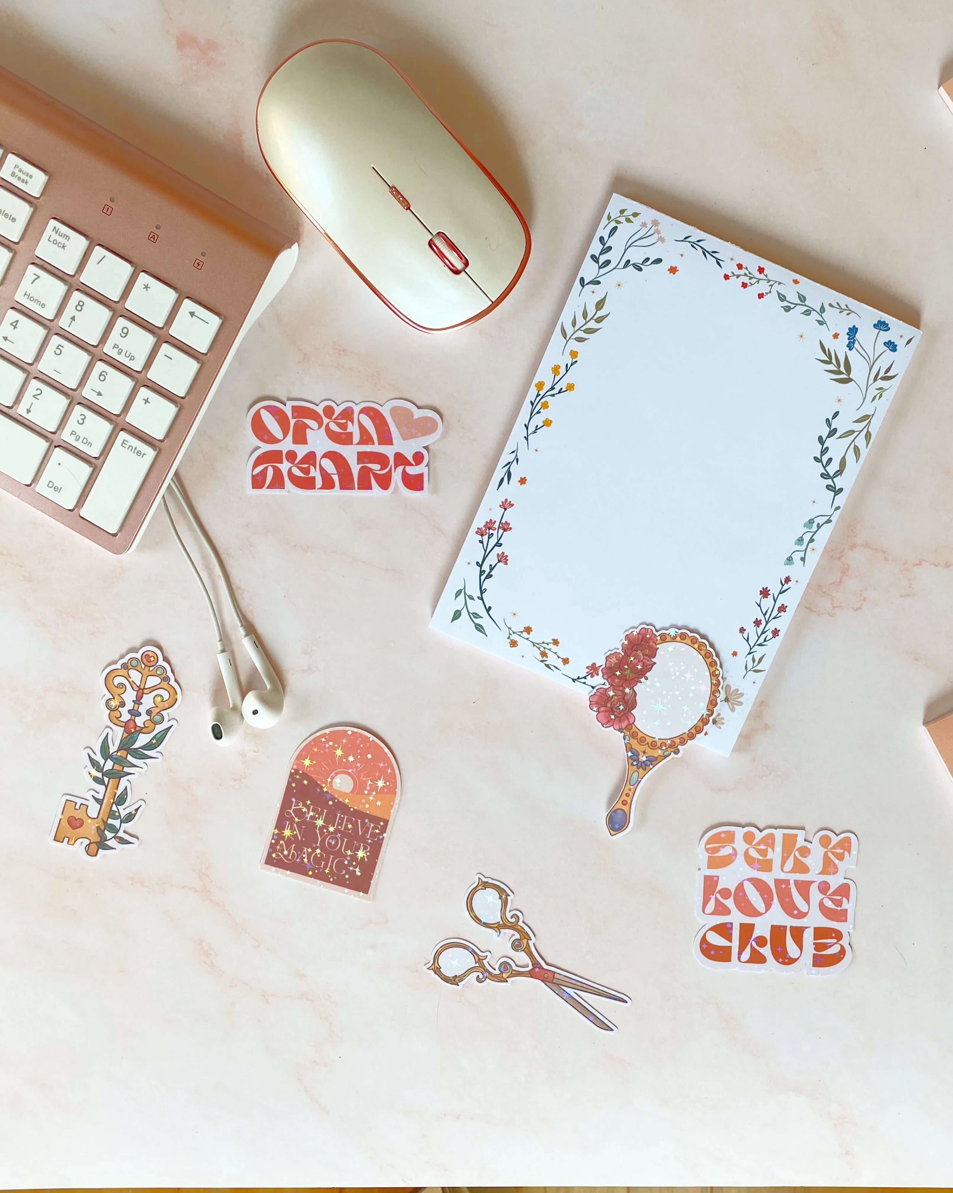  Vintage Mirror Sticker Cheeky Peach Designs Sticker art-noise.myshopify.com vintage-mirror-sticker