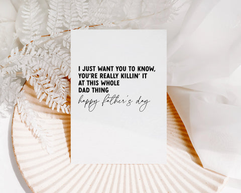 You’re killing’ it at this whole dad thing Creativien product_type art-noise.myshopify.com you-re-killing-it-at-this-whole-dad-thing You’re killing’ it at this whole dad thing Creativien  art-noise.myshopify.com you-re-killing-it-at-this-whole-dad-thing