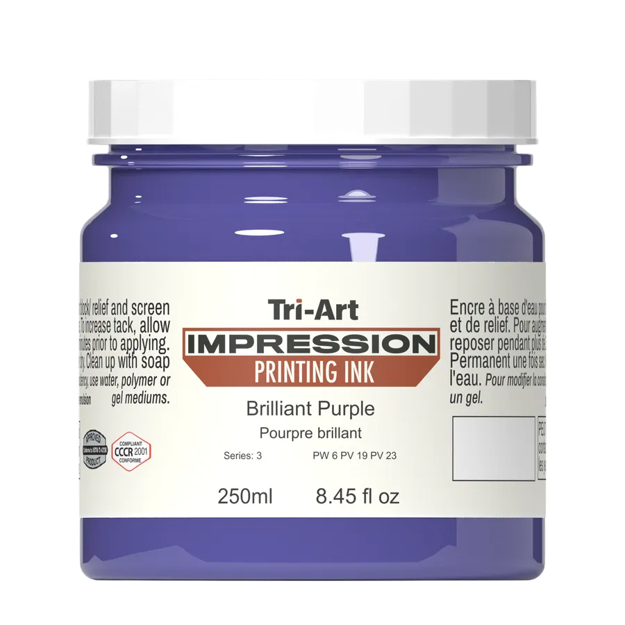 Impressions Block Printing Ink - Brilliant Purple - Art Noise Impressions Block Printing Ink - Brilliant Purple Tri-Art Mfg. Printmaking Ink art-noise.myshopify.com impressions-block-printing-ink-brilliant-purple