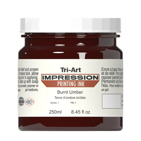 Impressions Block Printing Ink - Burnt Umber - Art Noise Impressions Block Printing Ink - Burnt Umber Tri-Art Mfg. Printmaking Ink art-noise.myshopify.com impressions-block-printing-ink-burnt-umber