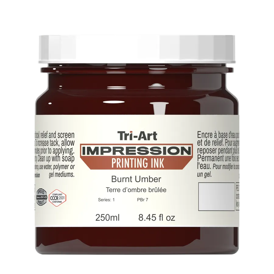 Impressions Block Printing Ink - Burnt Umber - Art Noise Impressions Block Printing Ink - Burnt Umber Tri-Art Mfg. Printmaking Ink art-noise.myshopify.com impressions-block-printing-ink-burnt-umber