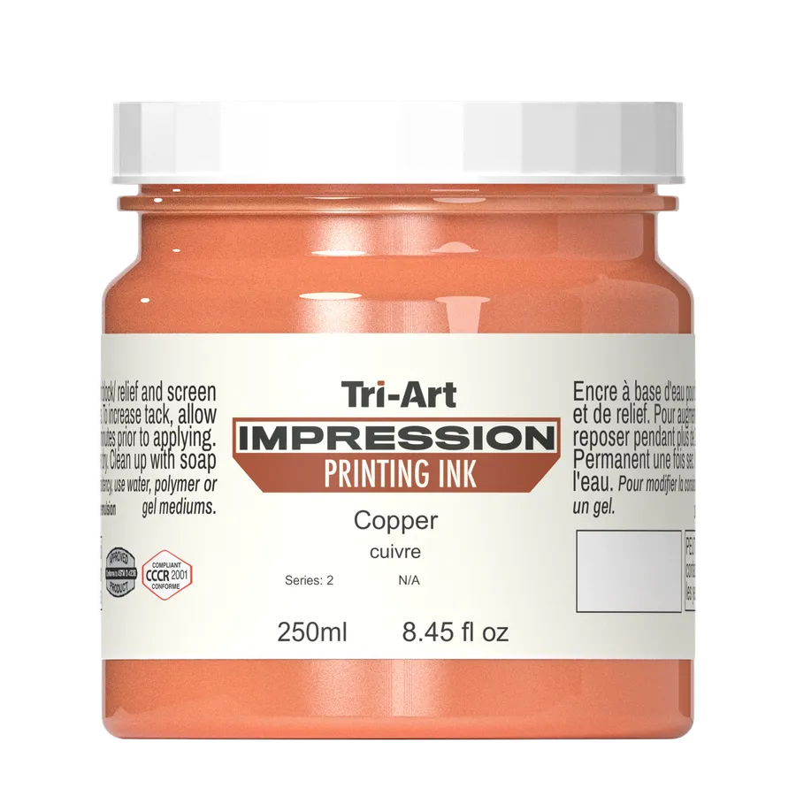 Impressions Block Printing Ink - Iridescent Copper - Art Noise Impressions Block Printing Ink - Iridescent Copper Tri-Art Mfg. Printmaking Ink art-noise.myshopify.com impressions-block-printing-ink-iridescent-copper