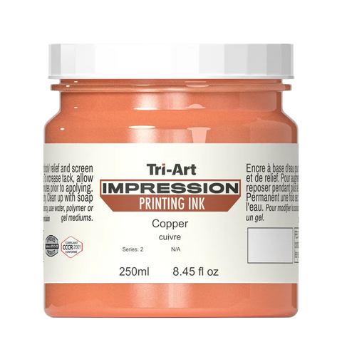 Impressions Block Printing Ink - Iridescent Copper - Art Noise Impressions Block Printing Ink - Iridescent Copper Tri-Art Mfg. Printmaking Ink art-noise.myshopify.com impressions-block-printing-ink-iridescent-copper