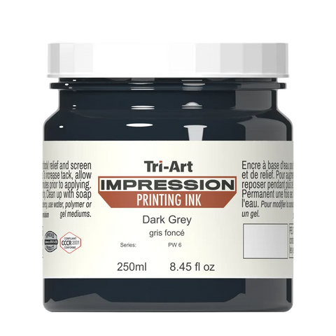 Impressions Block Printing Ink - Dark Grey - Art Noise Impressions Block Printing Ink - Dark Grey Tri-Art Mfg.  art-noise.myshopify.com impressions-block-printing-ink-dark-grey