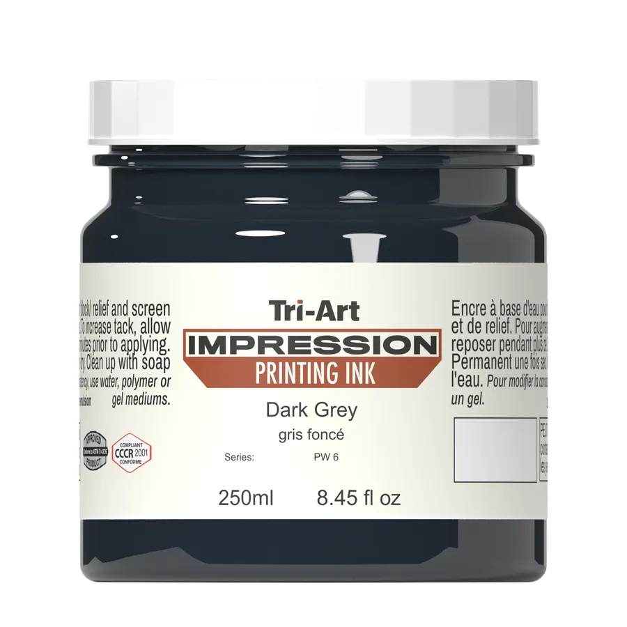 Impressions Block Printing Ink - Dark Grey - Art Noise Impressions Block Printing Ink - Dark Grey Tri-Art Mfg.  art-noise.myshopify.com impressions-block-printing-ink-dark-grey