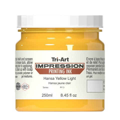 Impressions Block Printing Ink - Yellow Light - Art Noise Impressions Block Printing Ink - Yellow Light Tri-Art Mfg. Printmaking Ink art-noise.myshopify.com impressions-block-printing-ink-yellow-light