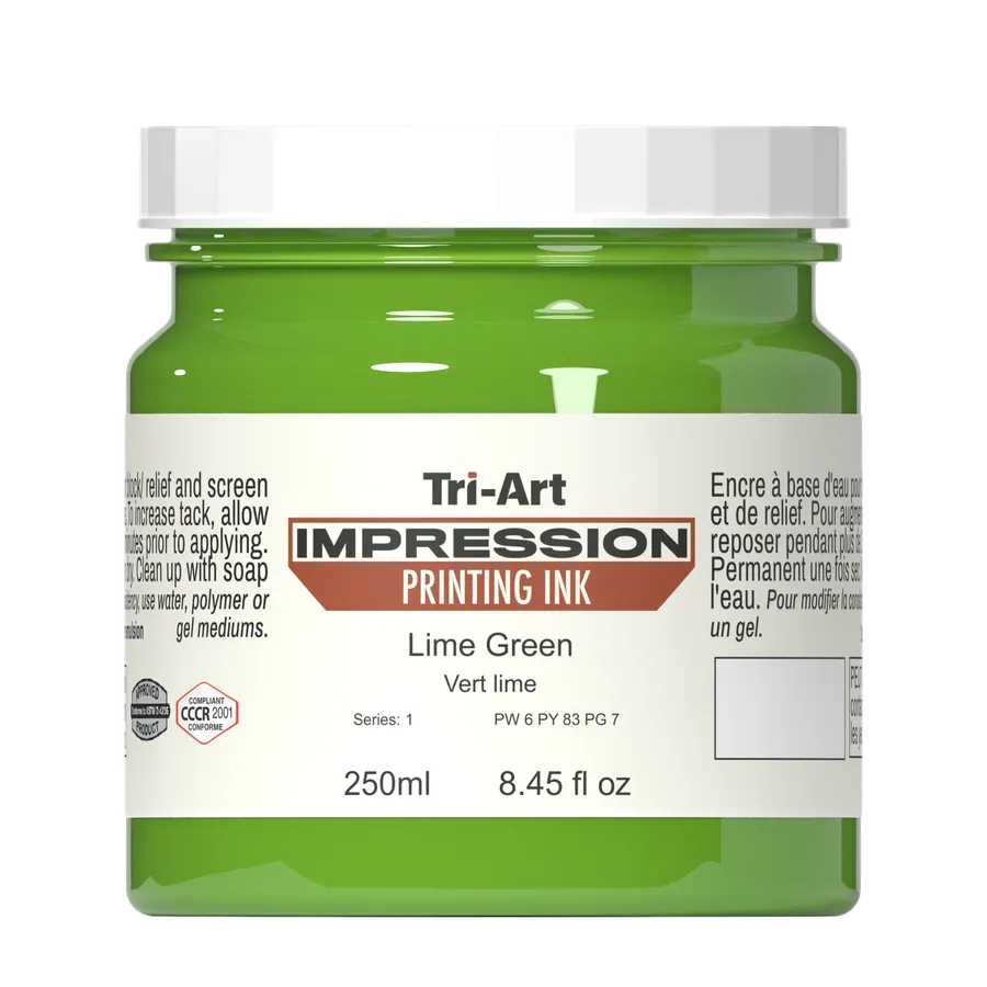 Impressions Block Printing Ink - Lime Green - Art Noise Impressions Block Printing Ink - Lime Green Tri-Art Mfg. Printmaking Ink art-noise.myshopify.com impressions-block-printing-ink-lime-green