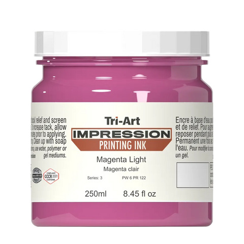 Impressions Block Printing Ink - Magenta Light - Art Noise Impressions Block Printing Ink - Magenta Light Tri-Art Mfg.  art-noise.myshopify.com impressions-block-printing-ink-magenta-light