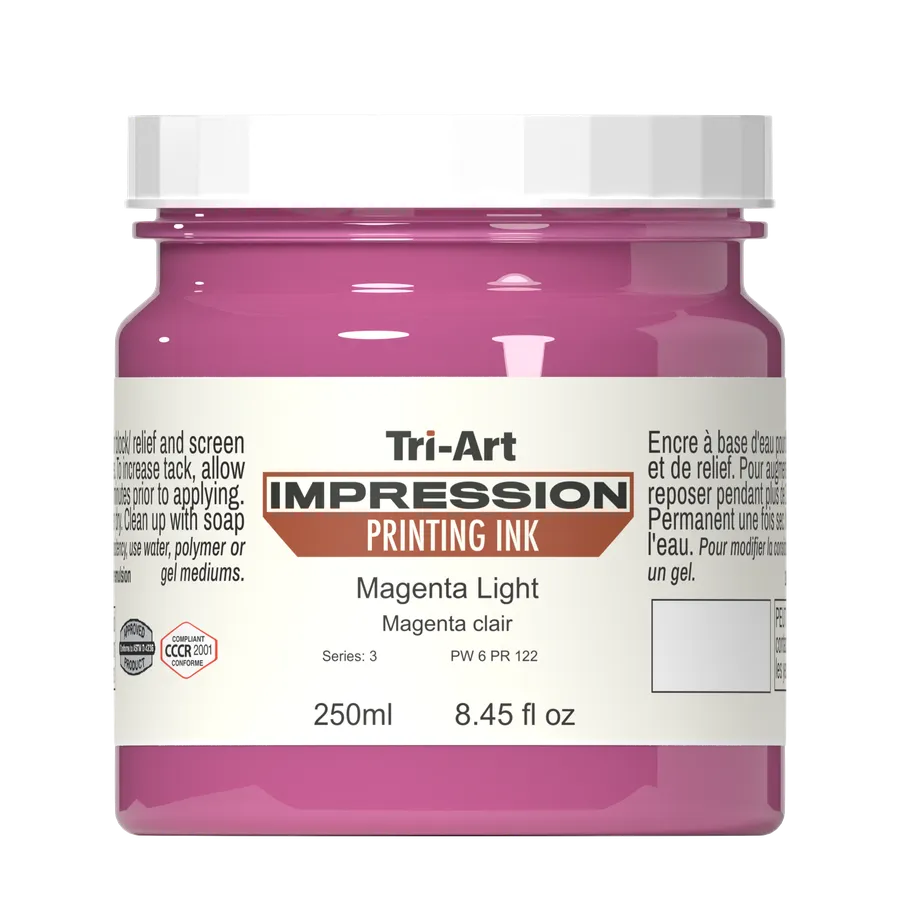Impressions Block Printing Ink - Magenta Light - Art Noise Impressions Block Printing Ink - Magenta Light Tri-Art Mfg.  art-noise.myshopify.com impressions-block-printing-ink-magenta-light