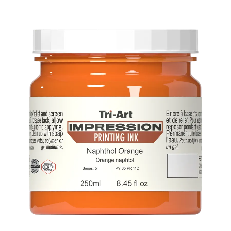 Impressions Block Printing Ink - Orange - Art Noise Impressions Block Printing Ink - Orange Tri-Art Mfg.  art-noise.myshopify.com impressions-block-printing-ink-orange