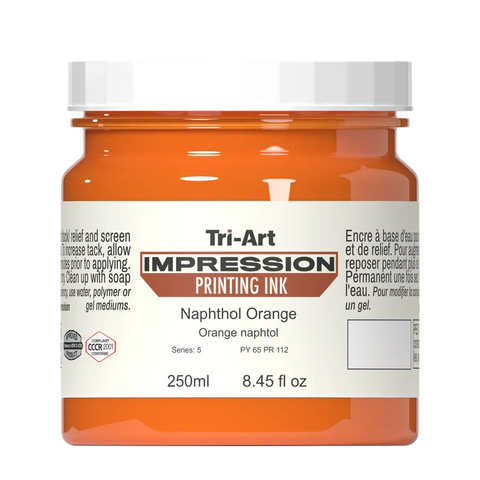 Impressions Block Printing Ink - Orange - Art Noise Impressions Block Printing Ink - Orange Tri-Art Mfg.  art-noise.myshopify.com impressions-block-printing-ink-orange