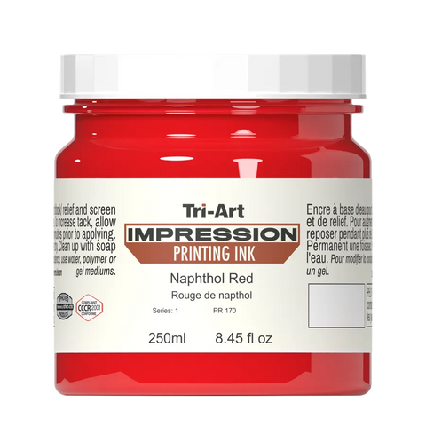 Impressions Block Printing Ink - Naphthol Red - Art Noise Impressions Block Printing Ink - Naphthol Red Tri-Art Mfg. Printmaking Ink art-noise.myshopify.com impressions-block-printing-ink-naphthol-red