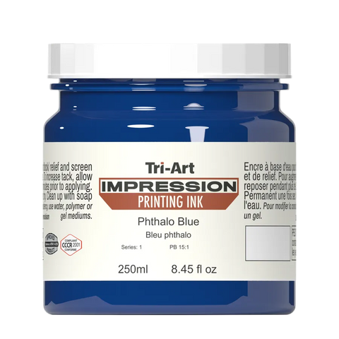 Impressions Block Printing Ink - Phthalo Blue - Art Noise Impressions Block Printing Ink - Phthalo Blue Tri-Art Mfg. Printmaking Ink art-noise.myshopify.com impressions-block-printing-ink-phthalo-blue