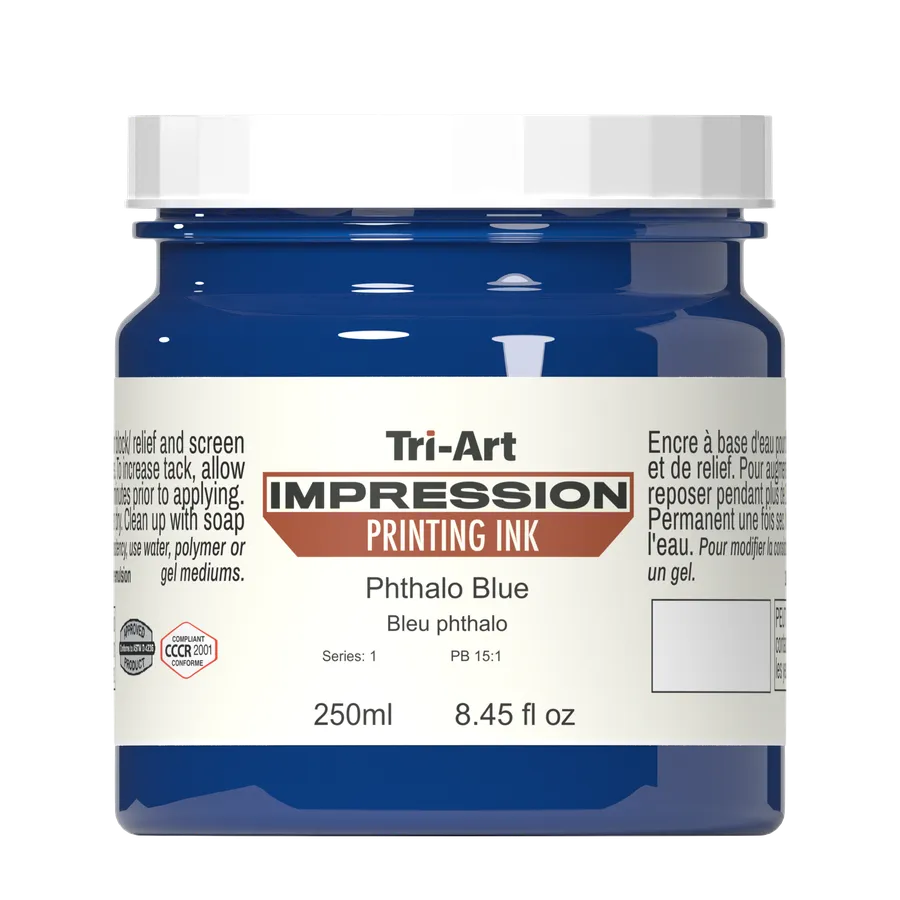 Impressions Block Printing Ink - Phthalo Blue - Art Noise Impressions Block Printing Ink - Phthalo Blue Tri-Art Mfg. Printmaking Ink art-noise.myshopify.com impressions-block-printing-ink-phthalo-blue