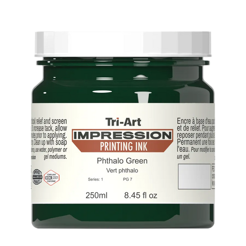 Impressions Block Printing Ink - Phthalo Green - Art Noise Impressions Block Printing Ink - Phthalo Green Tri-Art Mfg. Printmaking Ink art-noise.myshopify.com impressions-block-printing-ink-phthalo-green