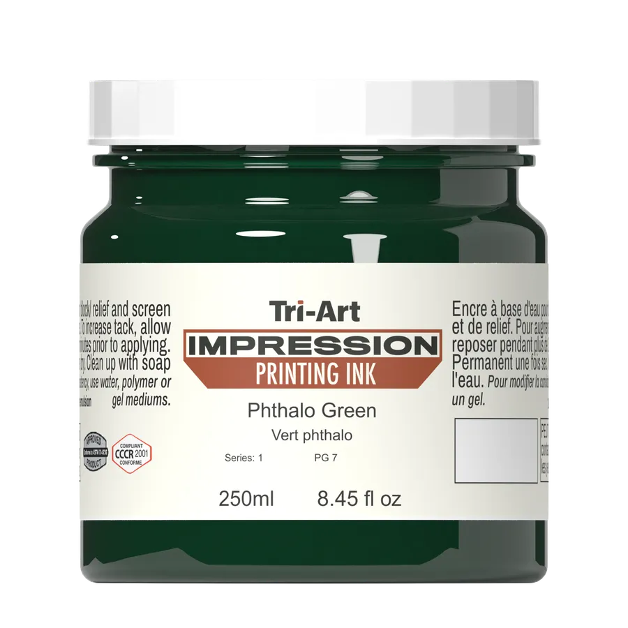 Impressions Block Printing Ink - Phthalo Green - Art Noise Impressions Block Printing Ink - Phthalo Green Tri-Art Mfg. Printmaking Ink art-noise.myshopify.com impressions-block-printing-ink-phthalo-green