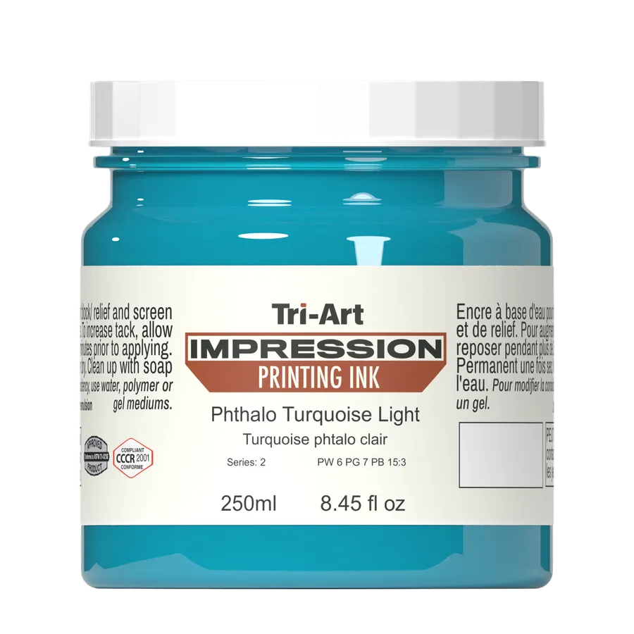 Impressions Block Printing Ink - Turquoise - Art Noise Impressions Block Printing Ink - Turquoise Tri-Art Mfg.  art-noise.myshopify.com impressions-block-printing-ink-turquoise