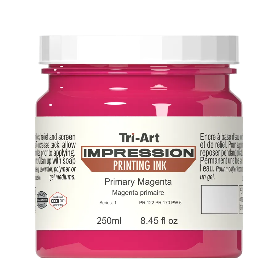 Impressions Block Printing Ink - Magenta - Art Noise Impressions Block Printing Ink - Magenta Tri-Art Mfg. Printmaking Ink art-noise.myshopify.com impressions-block-printing-ink-magenta