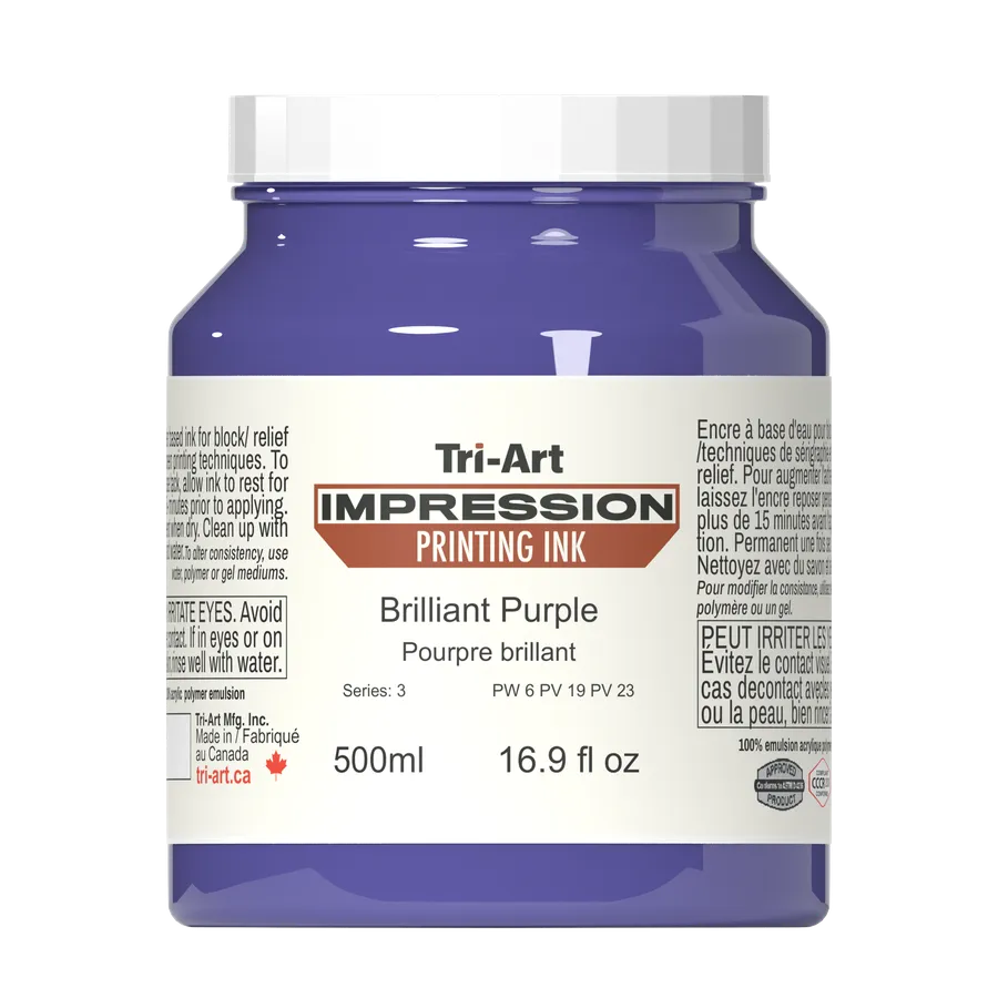 Impressions Block Printing Ink - Brilliant Purple - Art Noise Impressions Block Printing Ink - Brilliant Purple Tri-Art Mfg. Printmaking Ink art-noise.myshopify.com impressions-block-printing-ink-brilliant-purple