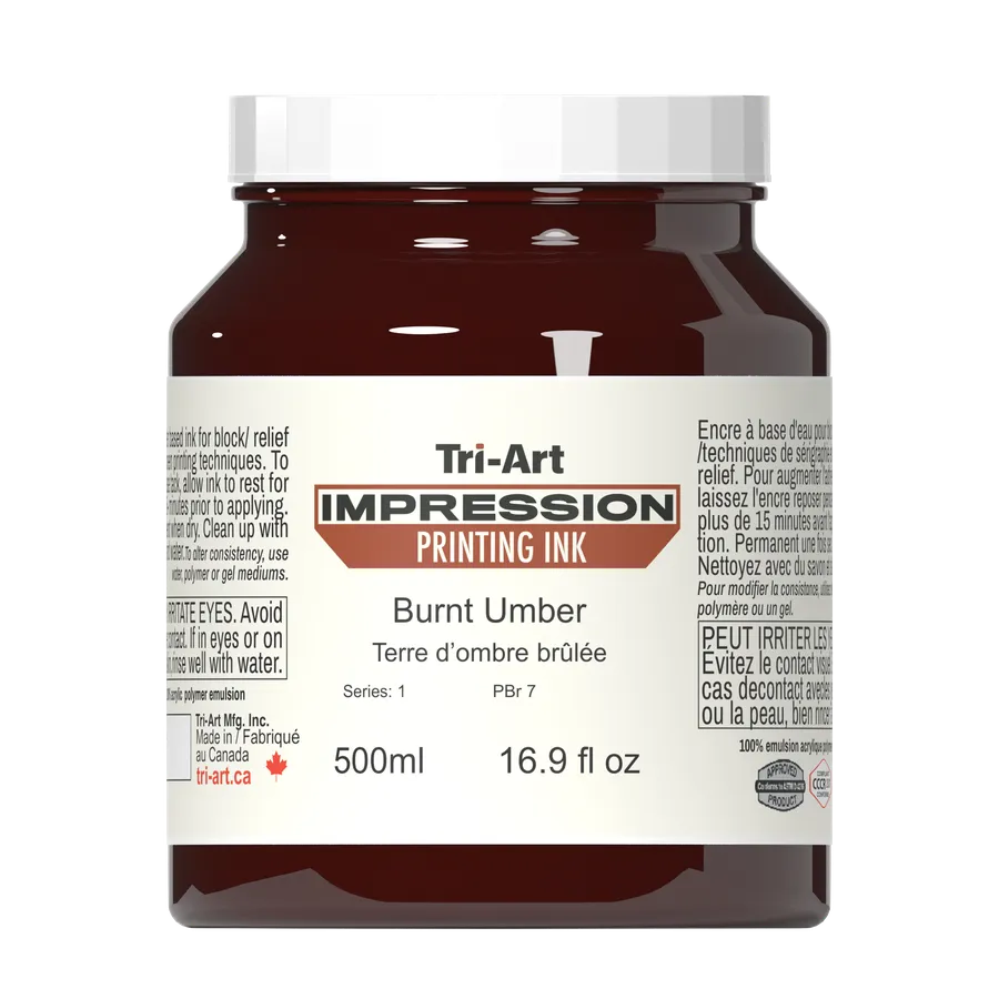 Impressions Block Printing Ink - Burnt Umber - Art Noise Impressions Block Printing Ink - Burnt Umber Tri-Art Mfg. Printmaking Ink art-noise.myshopify.com impressions-block-printing-ink-burnt-umber