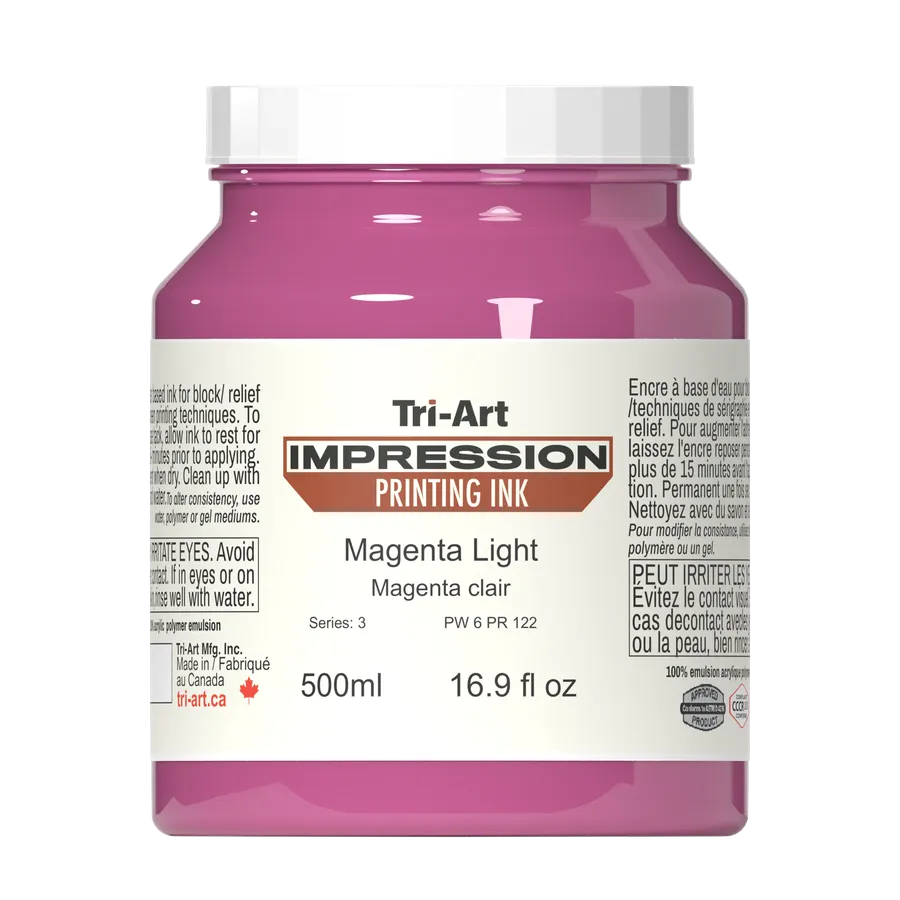 Impressions Block Printing Ink - Magenta Light - Art Noise Impressions Block Printing Ink - Magenta Light Tri-Art Mfg.  art-noise.myshopify.com impressions-block-printing-ink-magenta-light