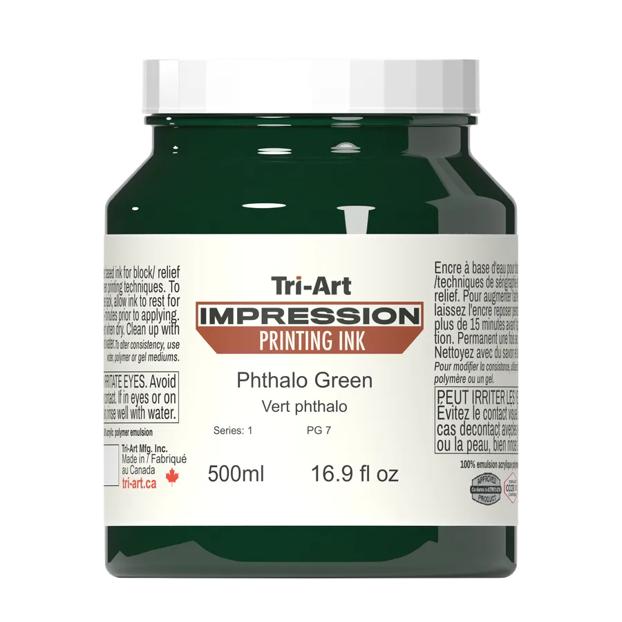Impressions Block Printing Ink - Phthalo Green - Art Noise Impressions Block Printing Ink - Phthalo Green Tri-Art Mfg. Printmaking Ink art-noise.myshopify.com impressions-block-printing-ink-phthalo-green