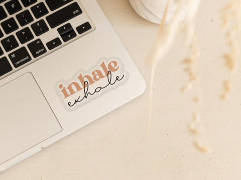 Inhale Exhale Vinyl Sticker