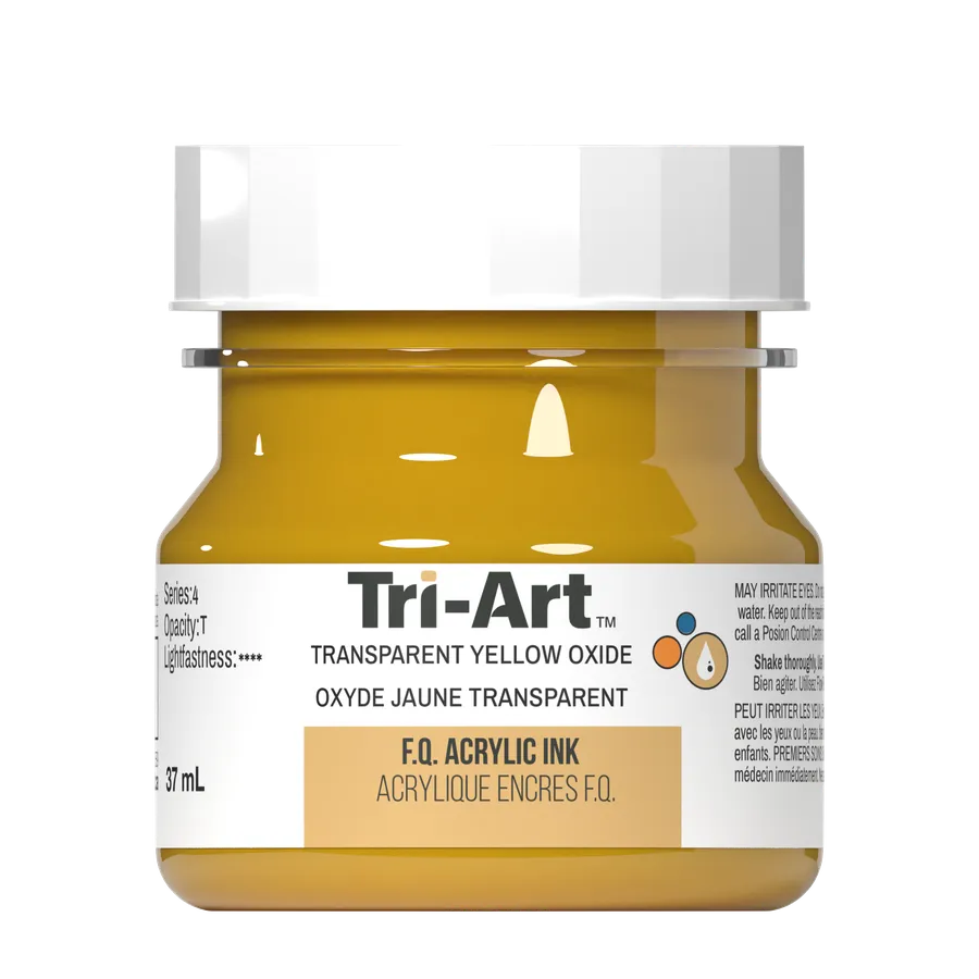 Tri-Art Ink - Transparent Yellow Oxide - 37mL - Art Noise Tri-Art Ink - Transparent Yellow Oxide - 37mL Triart  art-noise.myshopify.com tri-art-ink-transparent-yellow-oxide-37ml