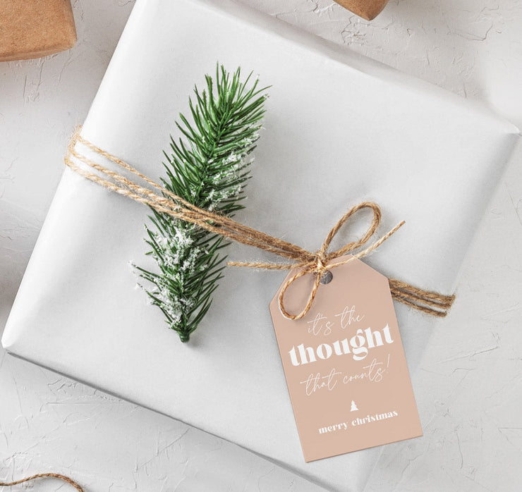 It's the thought that counts Gift Tags