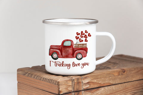 I Trucking Love You camper Mug