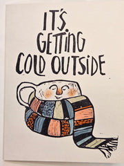 Card "Getting Cold" Mari Brown Greeting Cards art-noise.myshopify.com card-getting-cold